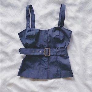 Vintage tank top with adjustable straps